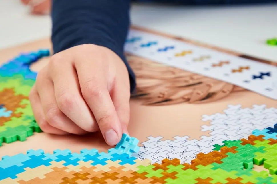 Plus-Plus - Puzzle By Number, Pafugl 800 Stk