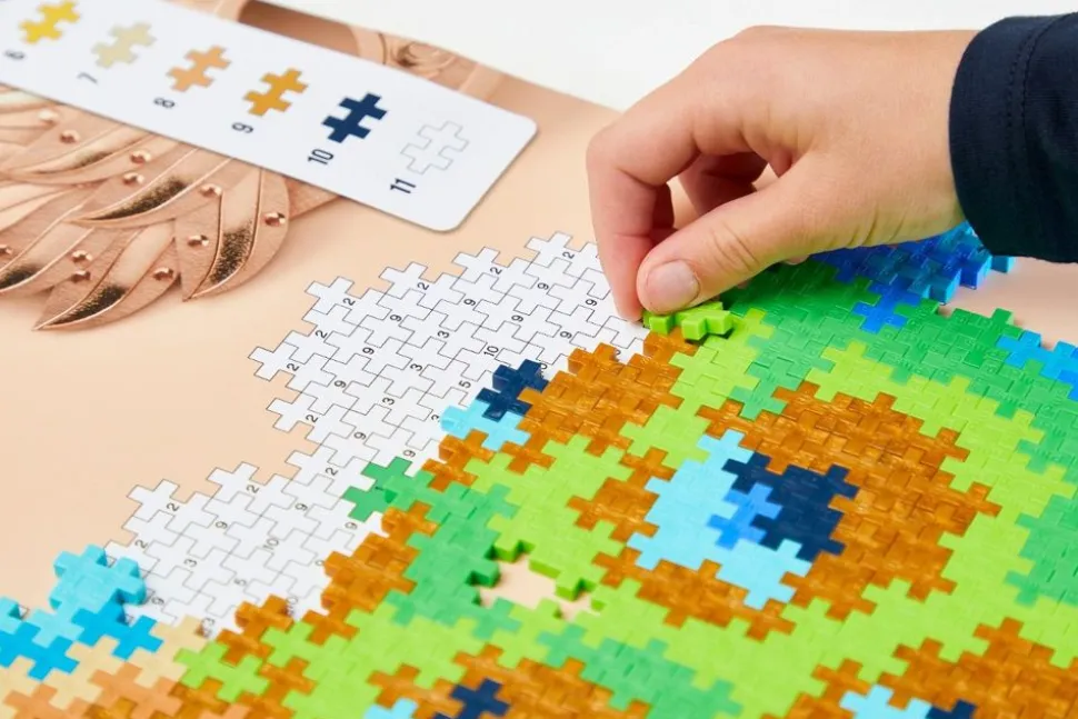 Plus-Plus - Puzzle By Number, Pafugl 800 Stk