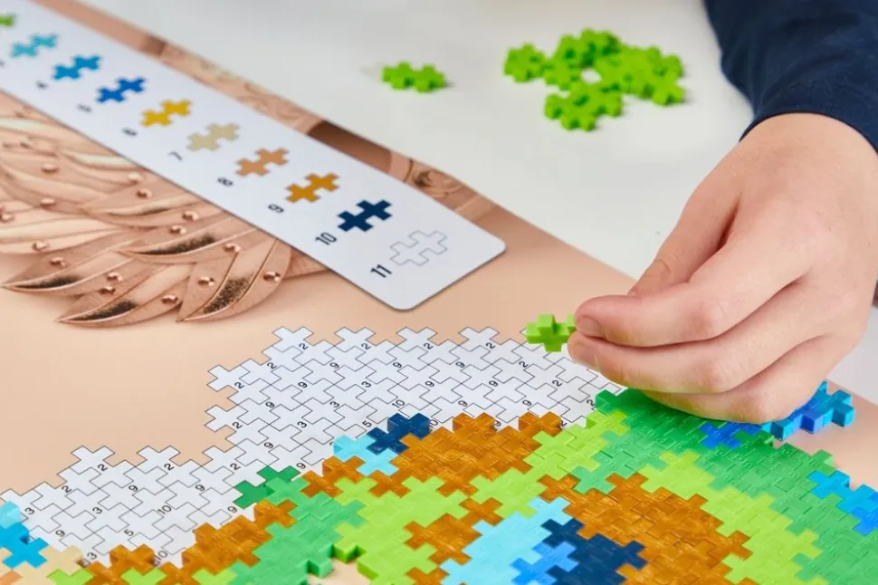 Plus-Plus - Puzzle By Number, Pafugl 800 Stk