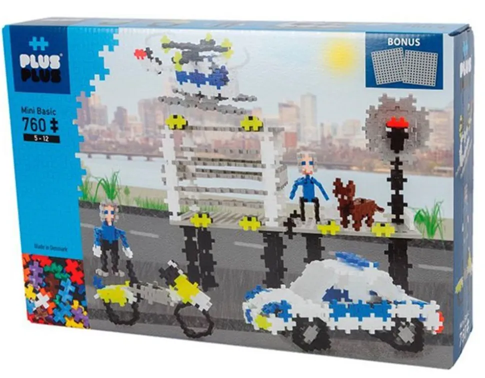 Plus-Plus Basis - Politi, 760 Stk Inkl. Plader