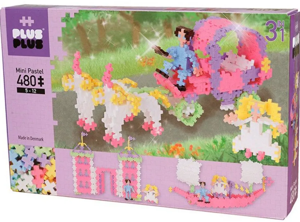 Plus-Plus Pastel - 3-I-1 Prinsesser, 480 Stk