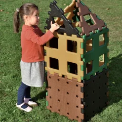 Polydron Xl - Natur, 12 Dele