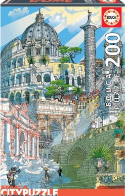 Puslespil M. 200 Brikker - Rom