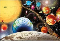 Puslespil Til Gulv - 48 Brikker Solsystem