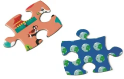 Puslespil Til Gulv - Verdenskort, 150 Brikker