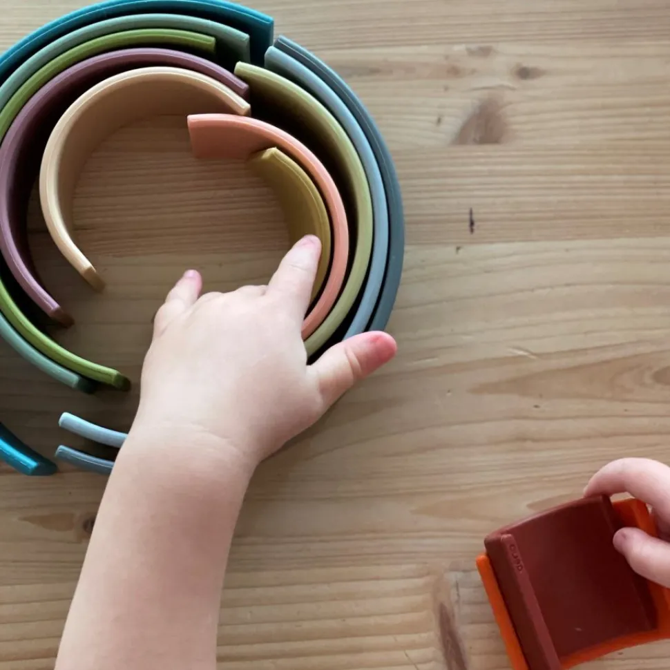 Regnbue I Silikone - Natur, 10 Dele