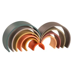 Regnbue I Silikone - Natur, 10 Dele