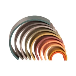 Regnbue I Silikone - Natur, 10 Dele