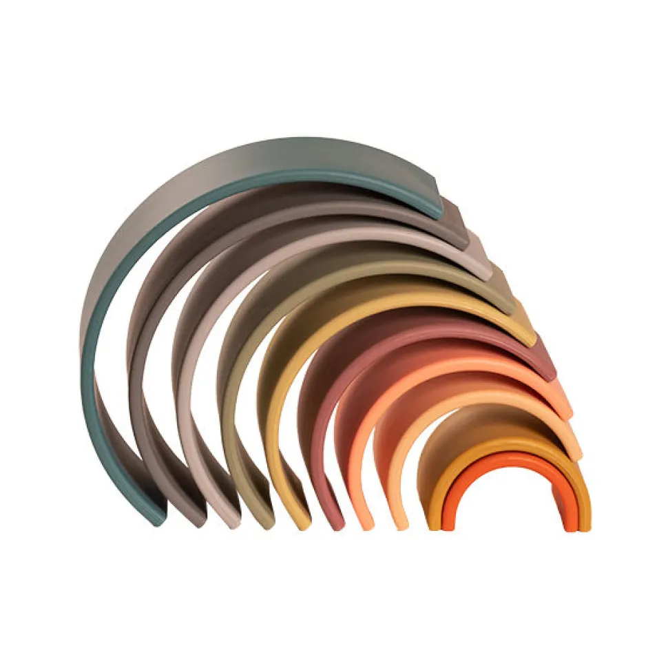 Regnbue I Silikone - Natur, 10 Dele