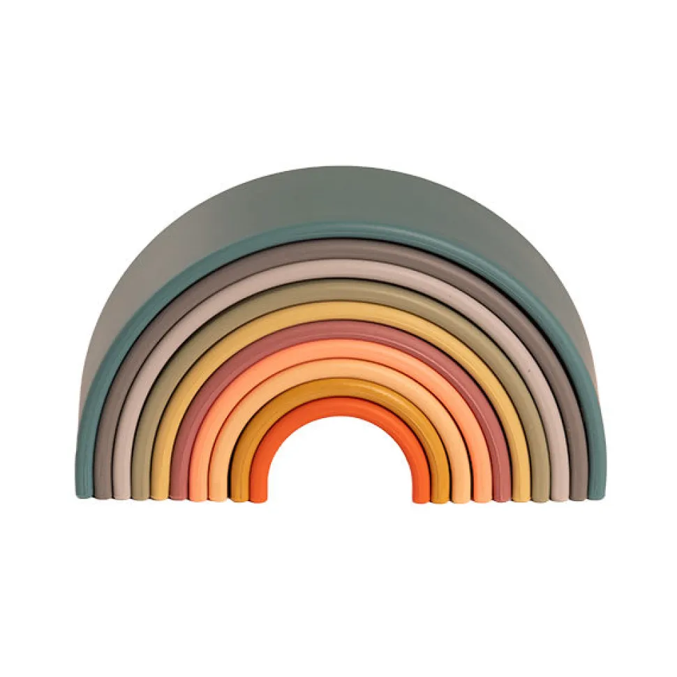 Regnbue I Silikone - Natur, 10 Dele
