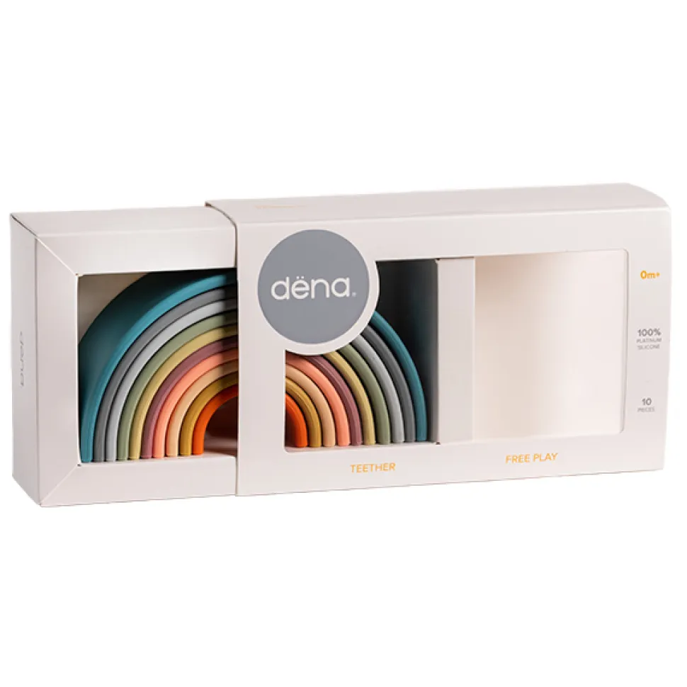 Regnbue I Silikone - Natur, 10 Dele