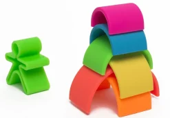 Regnbue I Silikone - Neon, 6 Dele