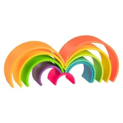 Regnbue I Silikone - Neon, 10 Dele