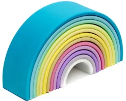 Regnbue I Silikone - Pastel, 12 Dele