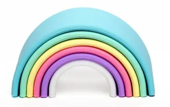 Regnbue I Silikone - Pastel, 6 Dele