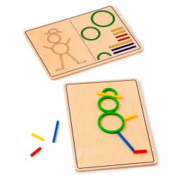 Ringe Og Pinde - Lær Om Form Og Farve