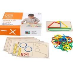 Ringe Og Pinde - Lær Om Form Og Farve