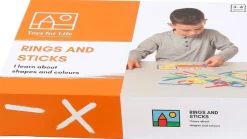 Ringe Og Pinde - Lær Om Form Og Farve