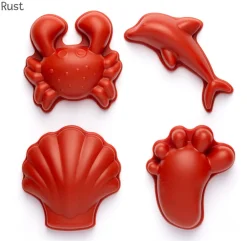 Sandforme I Silikone - Nordiske Farver, 4 Stk.