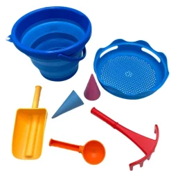 Sandleg - Spandsaet Med 7 Dele - Bla