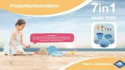 Sandleg - Spandsaet Med 7 Dele - Bla