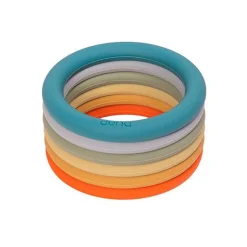 Sanseringe I Silikone - Natur, 6 Stk