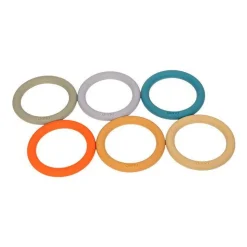 Sanseringe I Silikone - Natur, 6 Stk