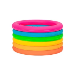 Sanseringe I Silikone - Neon, 6 Stk