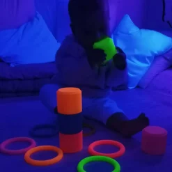 Sanseringe I Silikone - Neon, 6 Stk