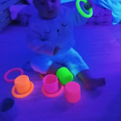 Sanseringe I Silikone - Neon, 6 Stk