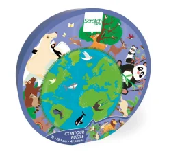 Silhuetpuslespil M. 45 Brikker - Jorden