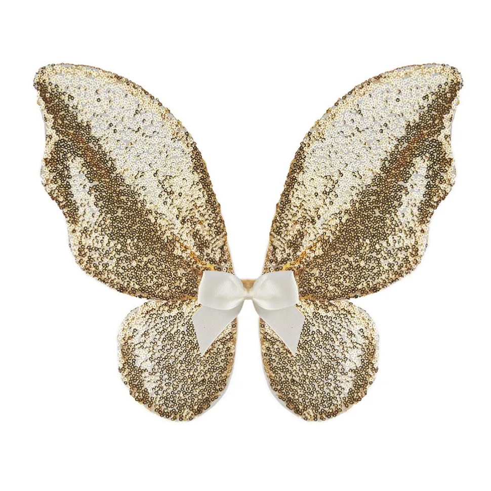 Skort & Vinger - Guldpailletter, Str. 3-6 Ar