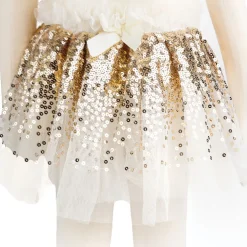 Skort & Vinger - Guldpailletter, Str. 3-6 Ar