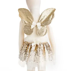 Skort & Vinger - Guldpailletter, Str. 3-6 Ar