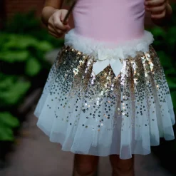 Skort & Vinger - Guldpailletter, Str. 3-6 Ar