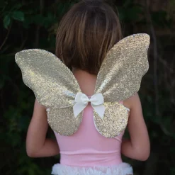 Skort & Vinger - Guldpailletter, Str. 3-6 Ar