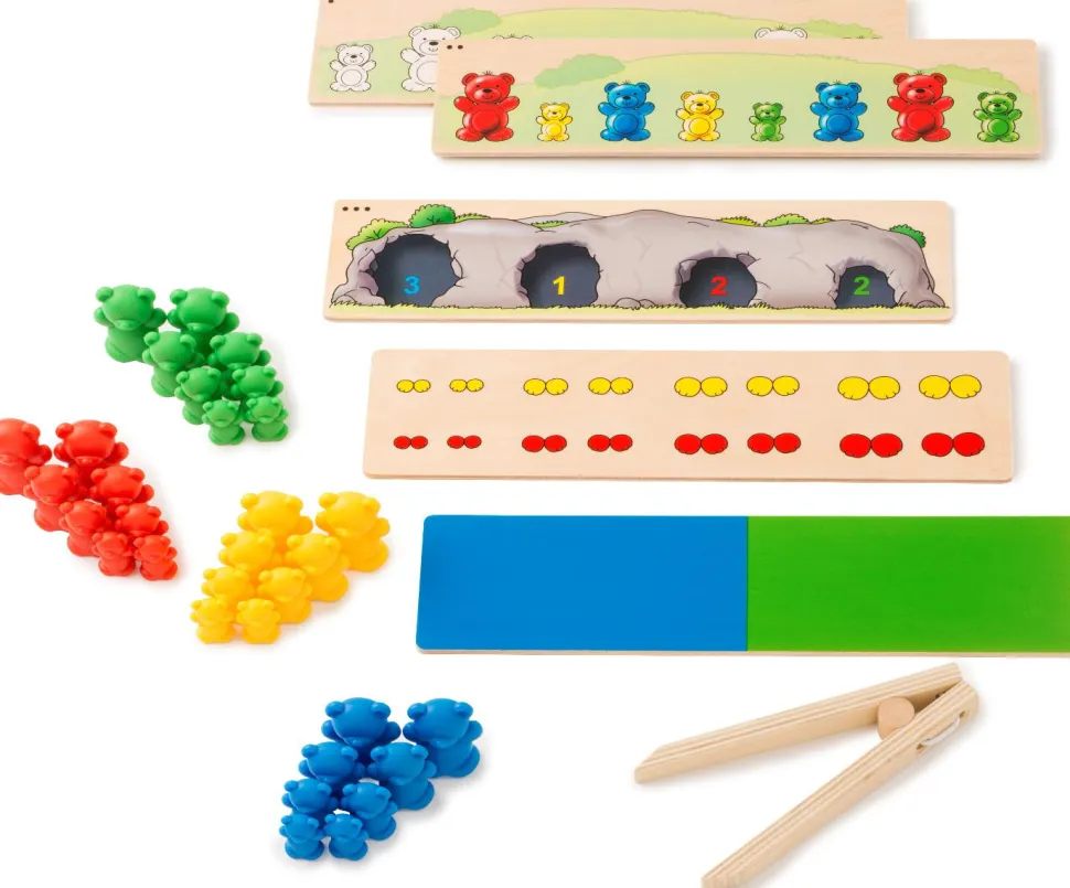 Sorter Bjornene - Lær Om Farve Og Storrelse