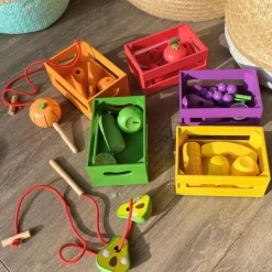 Sorter I Kasser - Grontsager Og Frugter