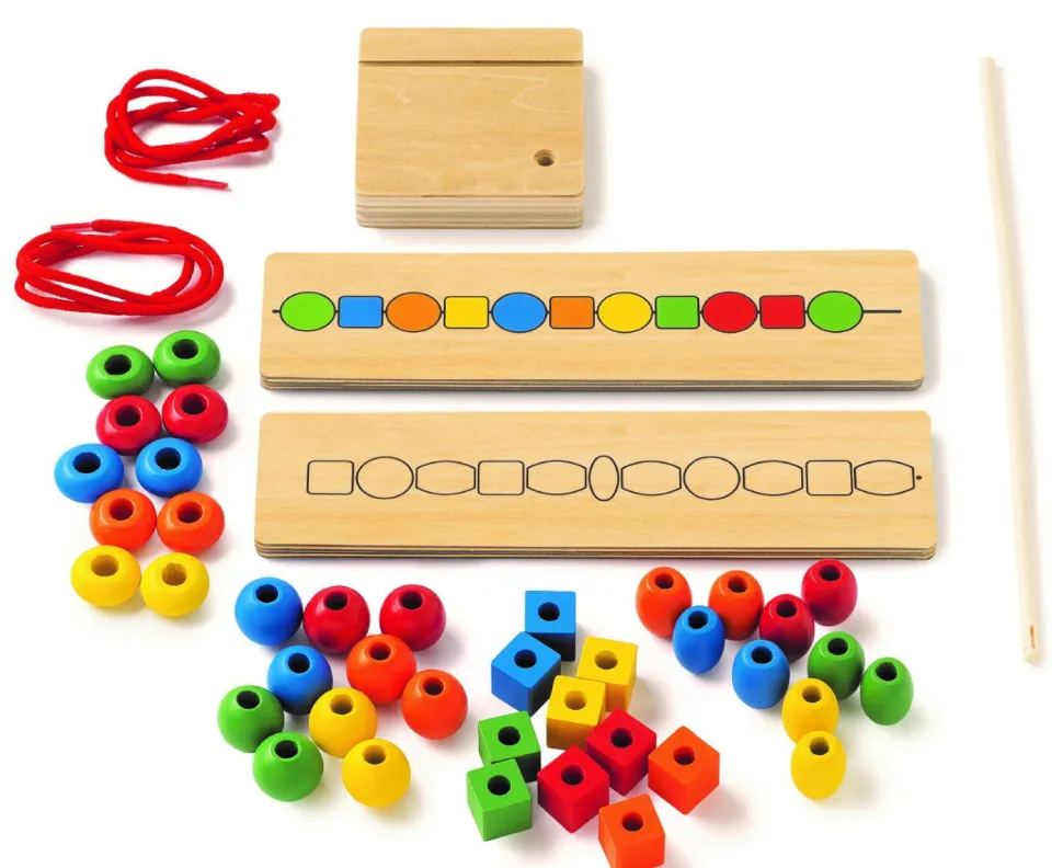 Sorter Perlerne - Lær Om Form Og Farve