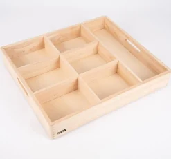 Sorteringsbakke Af Trae, 7 Rum