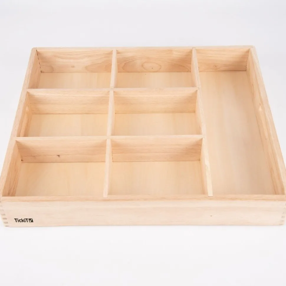 Sorteringsbakke Af Trae, 7 Rum