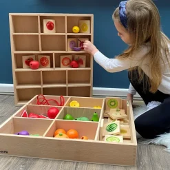 Sorteringsbakke Af Trae, 7 Rum