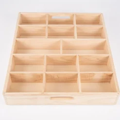 Sorteringsbakke Af Trae, 14 Rum