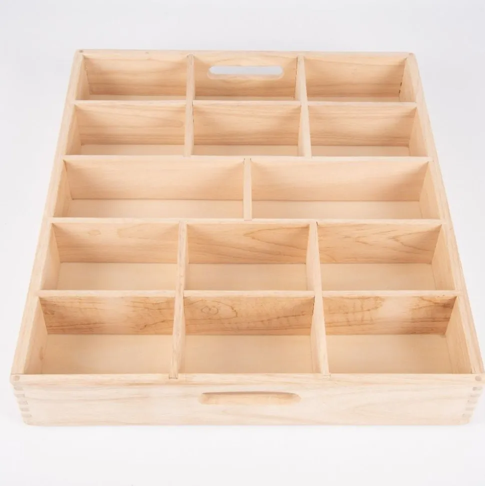 Sorteringsbakke Af Trae, 14 Rum