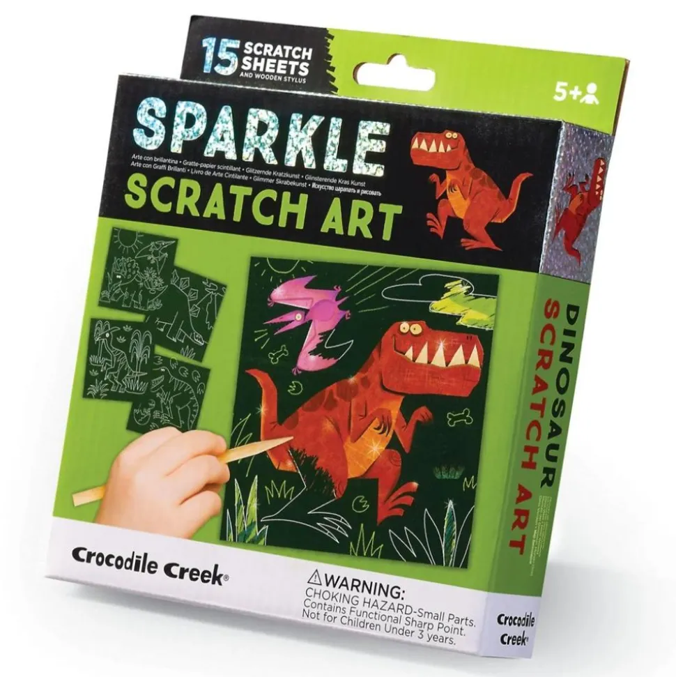 Sparkle Scratch Art - Dinosaurer