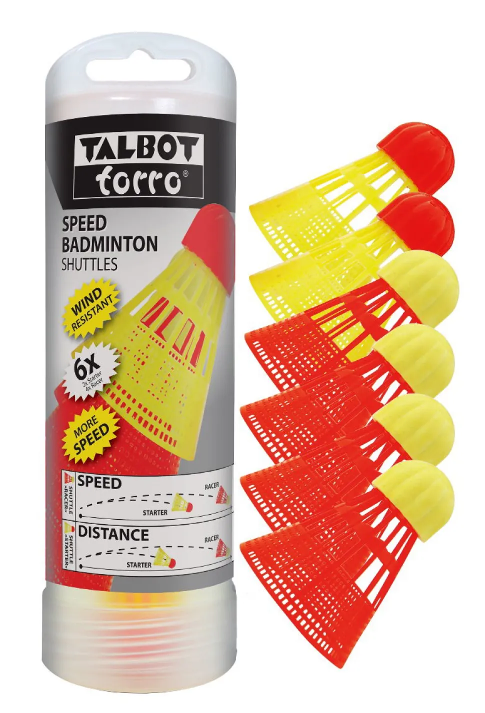 Speedminton Speeders - Mix, 6 Stk