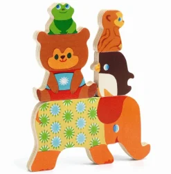 Stablepuslespil Med 5 Brikker - Woodypile