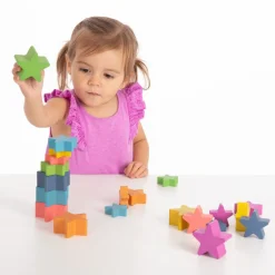 Stjerner Af Trae - Regnbue, 21 Stk