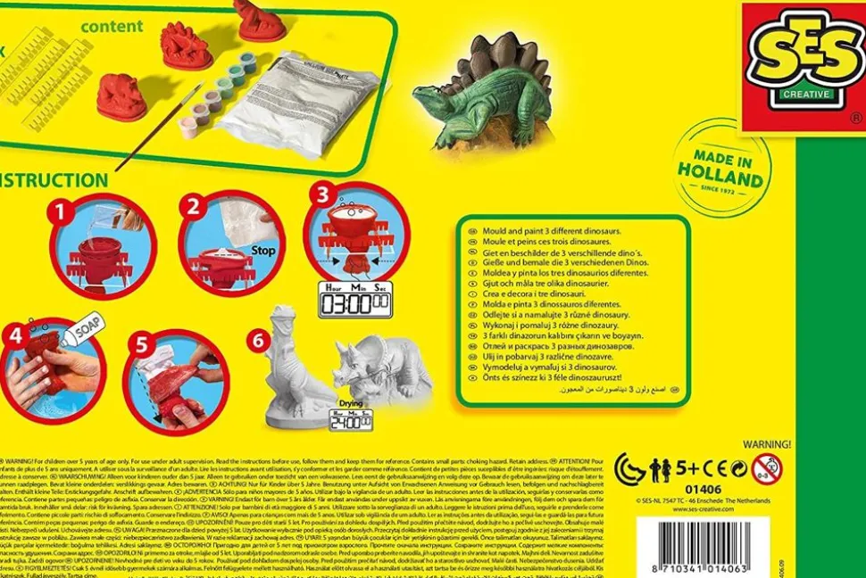 Stob & Mal - Dinosaurer, 3 Forskellige