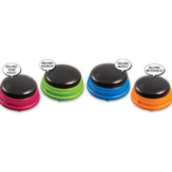 Svarknapper Med Optagerfunktion, 4 Stk